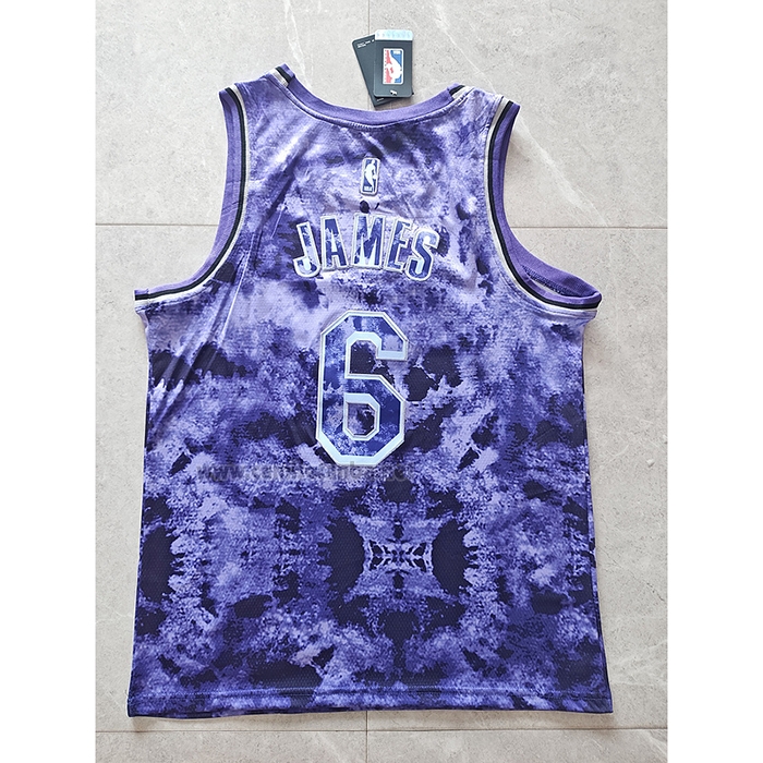 Camiseta Los Angeles Lakers LeBron James #6 Select Series 2023 Violeta